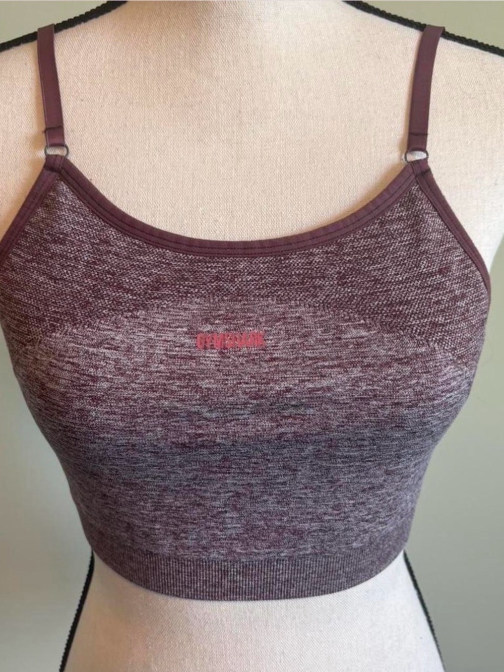 Gymshark burgundy sport bra